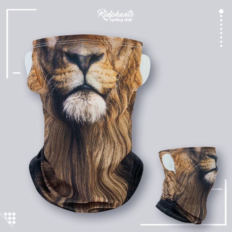 Állatmintás motoros arcmaszk nyárra (Poliészter, RIDPHANTS, motoros maszk)
