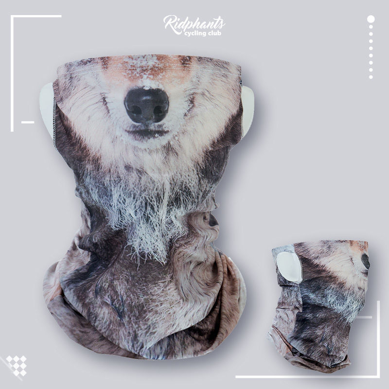 Állatmintás motoros arcmaszk nyárra (Poliészter, RIDPHANTS, motoros maszk)