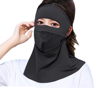 Maska za biciklizam s odvojivim potpuno lice i pokrivenošću vrata, Ice Silk tkanina, unisex