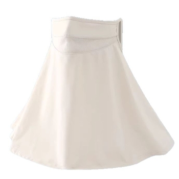 Napvédő arcfedő a teljes arc és nyak védelmére, légáteresztő háló, fülre rögzítés, UV-védelem, nyári hűsítő ice silk anyag