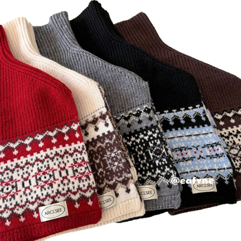 Korea stiilis Fair Isle retro kootud cape naistele, sügis-talv, stiilne ja mitmekülgne välissall