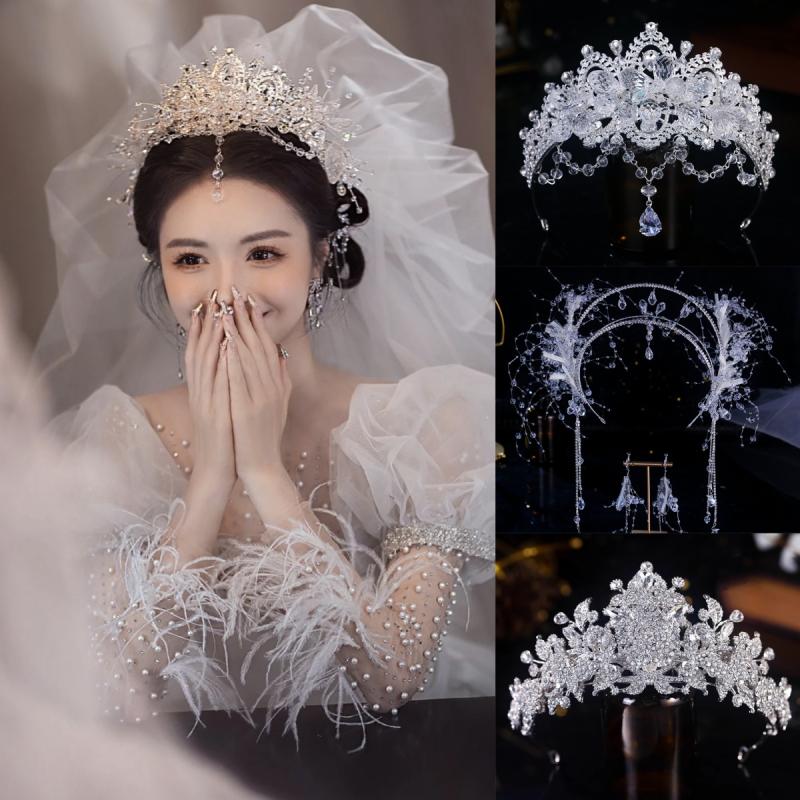Krunica od legure za dječje vjenčane frizure, dodatak za kosu princezi, elektroplating, stil Japan/Korea