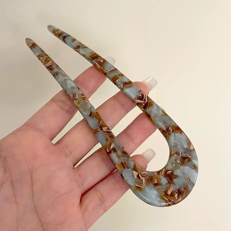 U alakú hajcsat ecetsavból, koreai stílus, egyszerű, modern, elegáns fejfedő, önálló csomagolás, testreszabás elérhető