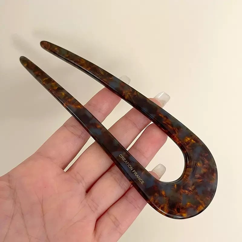 U alakú hajcsat ecetsavból, koreai stílus, egyszerű, modern, elegáns fejfedő, önálló csomagolás, testreszabás elérhető