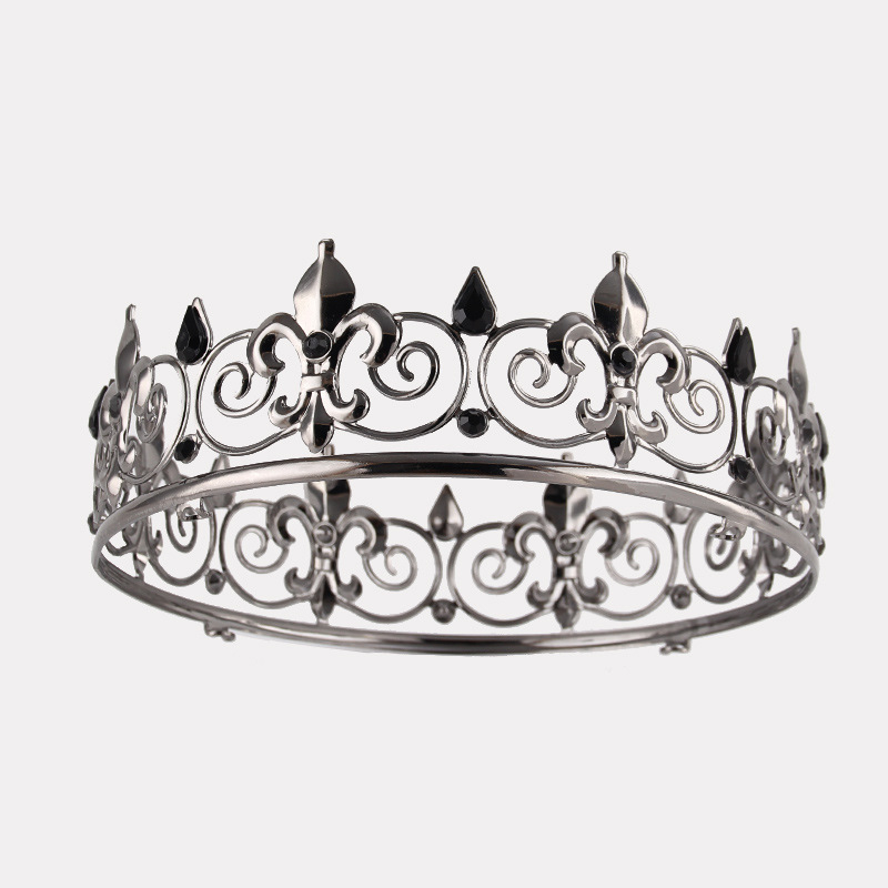 Metalna kruna za glavu, unisex, dijamantno rezanje, kristali