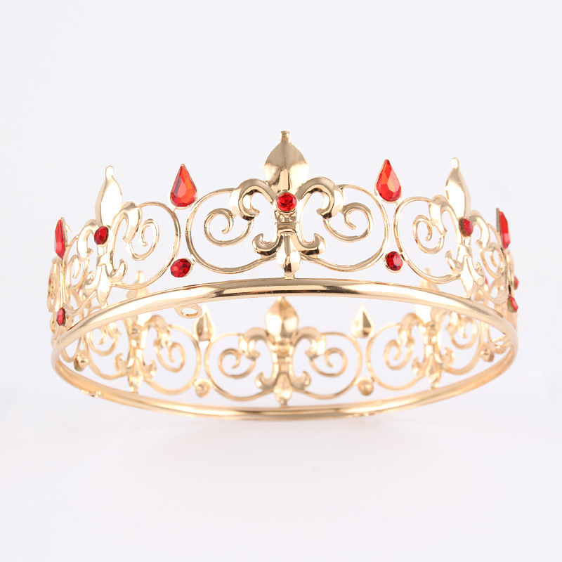 Metalna kruna za glavu, unisex, dijamantno rezanje, kristali