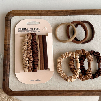 Juuksekummid lastele, minimalistlik disain, elastsed nailonist nöörid, 3-osaline komplekt, Printsesside sari, soolestiku kujuline