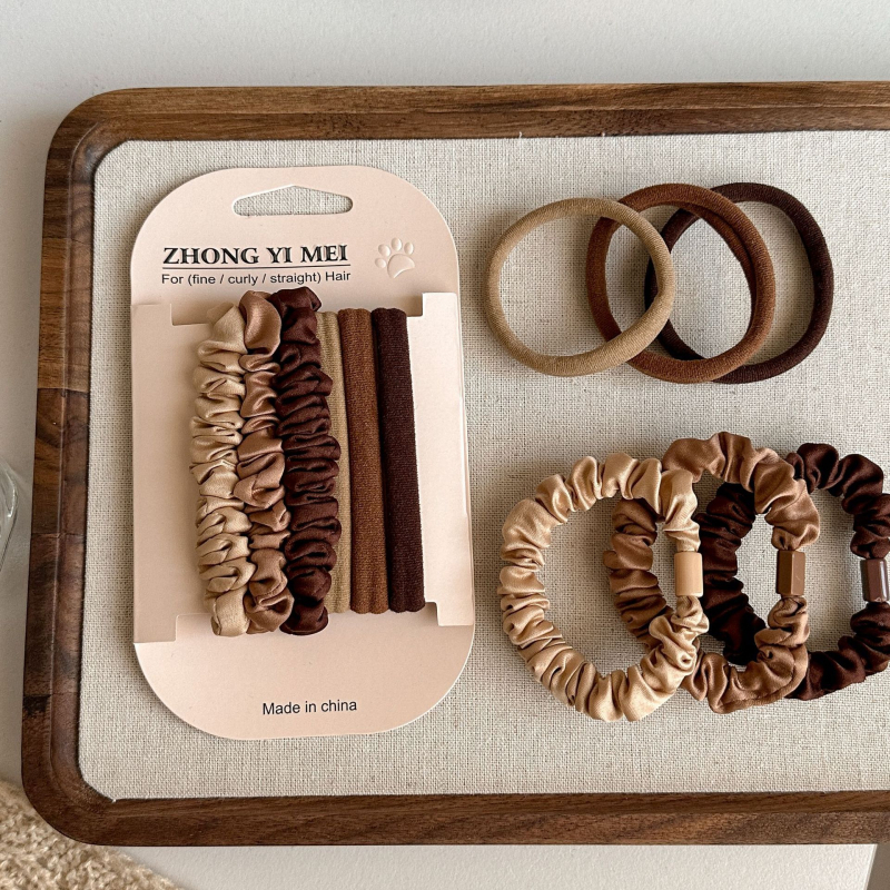 Juuksekummid lastele, minimalistlik disain, elastsed nailonist nöörid, 3-osaline komplekt, Printsesside sari, soolestiku kujuline