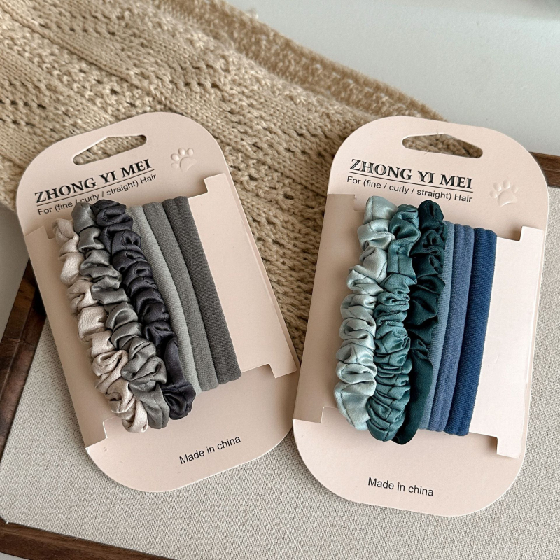 Juuksekummid lastele, minimalistlik disain, elastsed nailonist nöörid, 3-osaline komplekt, Printsesside sari, soolestiku kujuline