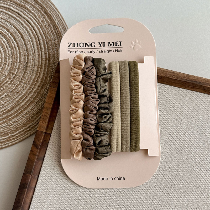 Juuksekummid lastele, minimalistlik disain, elastsed nailonist nöörid, 3-osaline komplekt, Printsesside sari, soolestiku kujuline