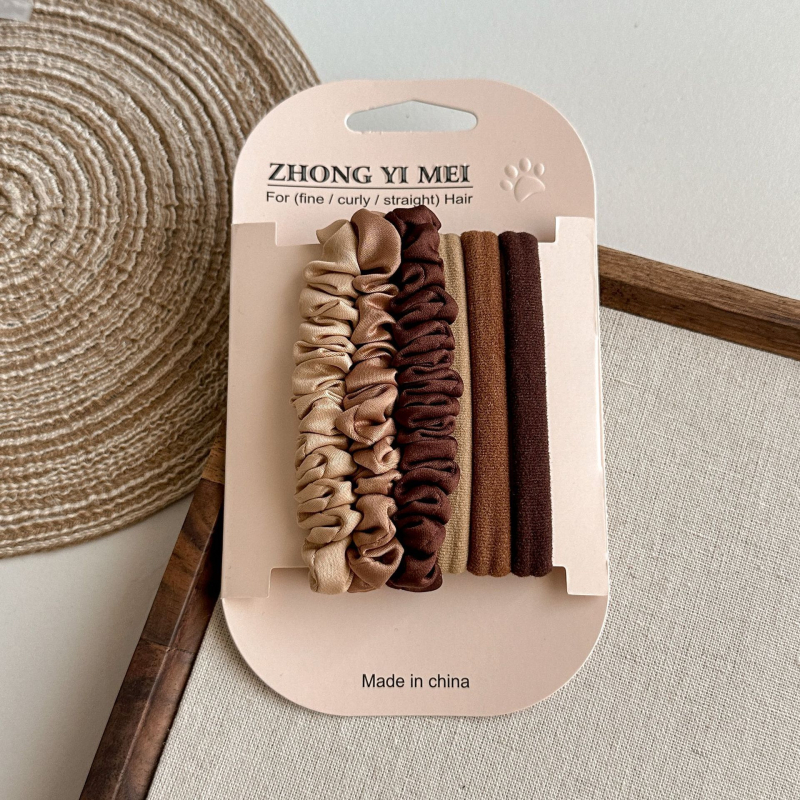 Juuksekummid lastele, minimalistlik disain, elastsed nailonist nöörid, 3-osaline komplekt, Printsesside sari, soolestiku kujuline