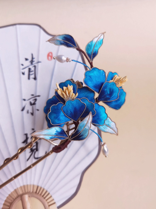 Retro selyem hajcsat gradient színekben, Guangdong eredetű, egyedi csomagolás