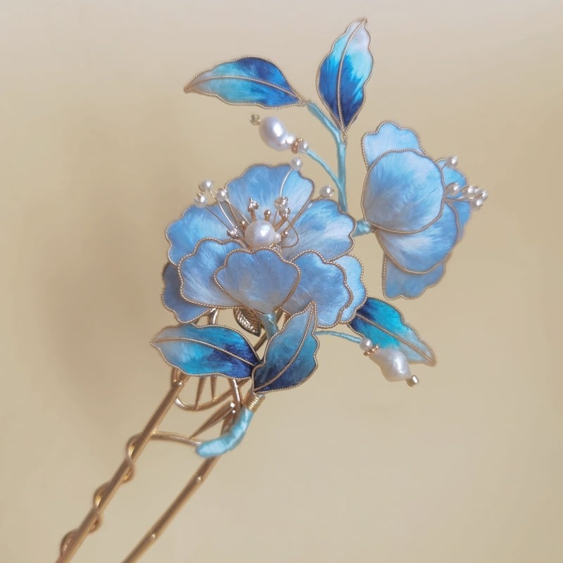 Retro selyem hajcsat gradient színekben, Guangdong eredetű, egyedi csomagolás