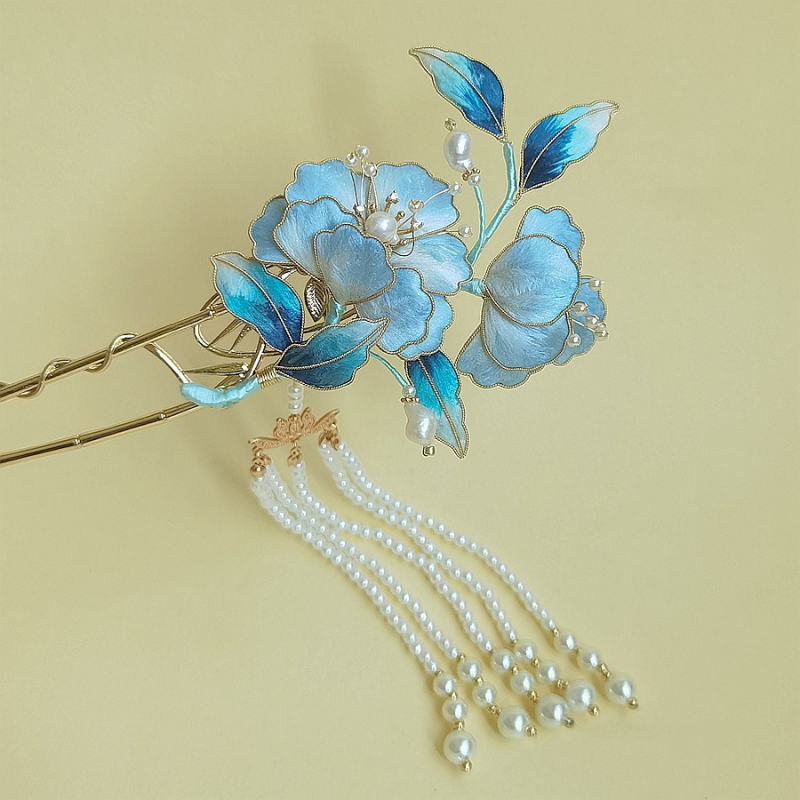 Retro selyem hajcsat gradient színekben, Guangdong eredetű, egyedi csomagolás