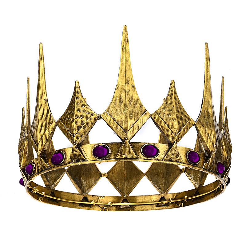 Унисекс корона за глава от сплав със кристална украса, чистота K9, стил корона