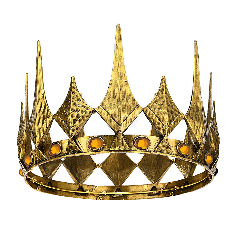 Унисекс корона за глава от сплав със кристална украса, чистота K9, стил корона