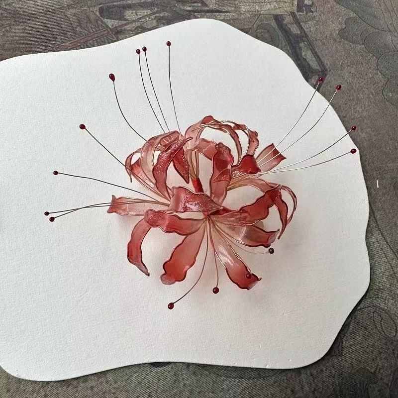 Hanfu-inspirirana krunica za kosu od plastike/smole s motivom leptira – dodatak za glavu, jesen 2024