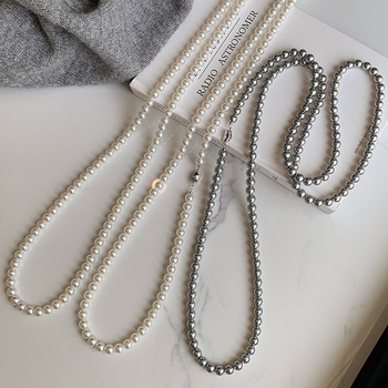 Χειροποίητο κολιέ από κράμα ψευδαργύρου, πολύεπίπεδο σε σχήμα U με κανονική αλυσίδα