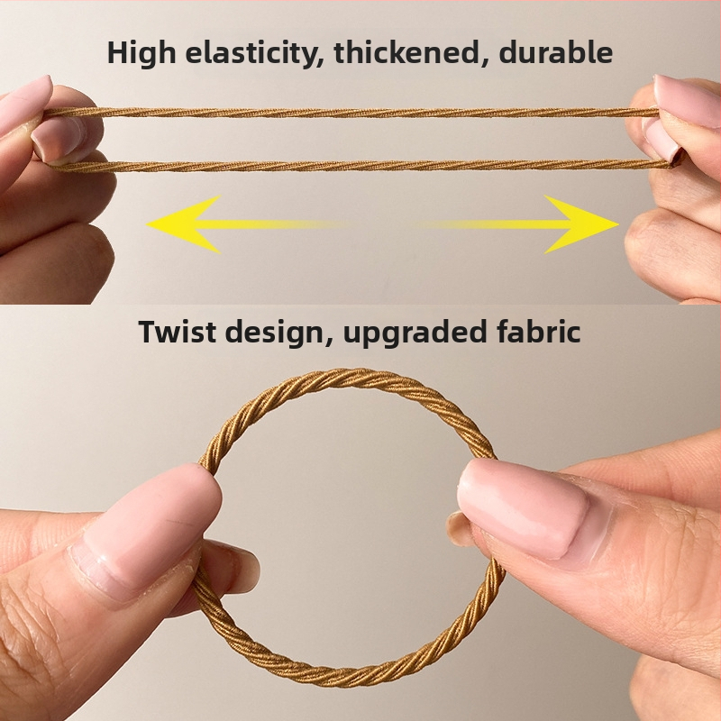 Doplnok na vlasy pre vysoký cop - kruhová gumička na vlasy, kórejský štýl, ručne vyrobené, zmiešané materiály