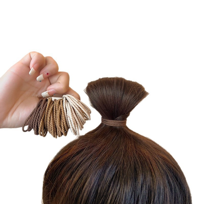 Plaukų aksesuaras aukštai uodegai - apvalus plaukų gumelė, Korėjietiškas stilius, rankų darbas, mišrios medžiagos