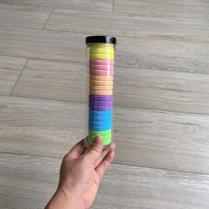 20 τεμάχια χωρίς ραφή πλεκτά ελαστικά λαστιχάκια μαλλιών