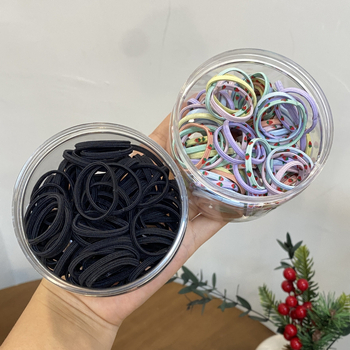 Vaikų plaukų gumytė - švelni plaukams, aukštas elastingumas, patvari, rankų darbo, QT, 2025 ruduo