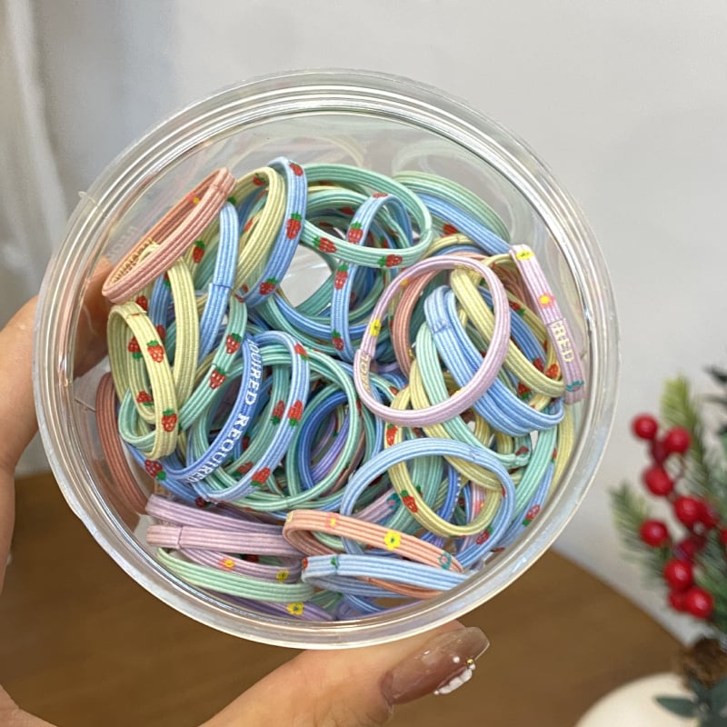 Vaikų plaukų gumytė - švelni plaukams, aukštas elastingumas, patvari, rankų darbo, QT, 2025 ruduo