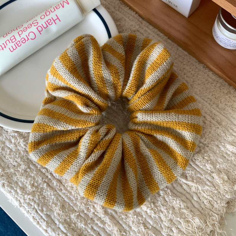 Gumica za kosu za rep od platna, ručno izrađena, visoka elastičnost, bez umetaka