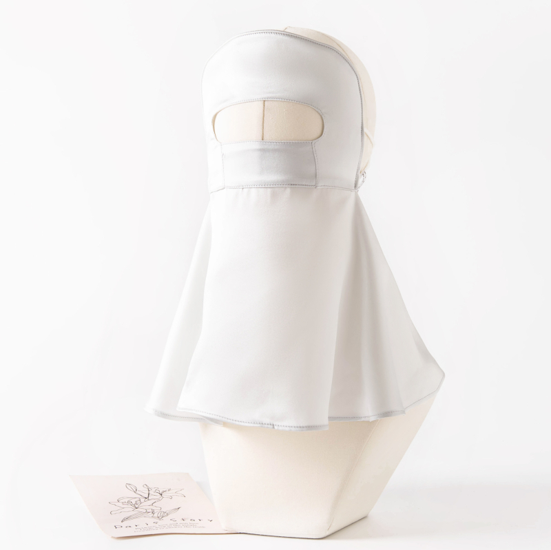 Maska od svile mulberry s UV zaštitom za cijelo lice i vrat – prozračna, 100% svila, ljetno izdanje 2025