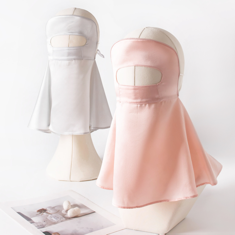 Maska od svile mulberry s UV zaštitom za cijelo lice i vrat – prozračna, 100% svila, ljetno izdanje 2025