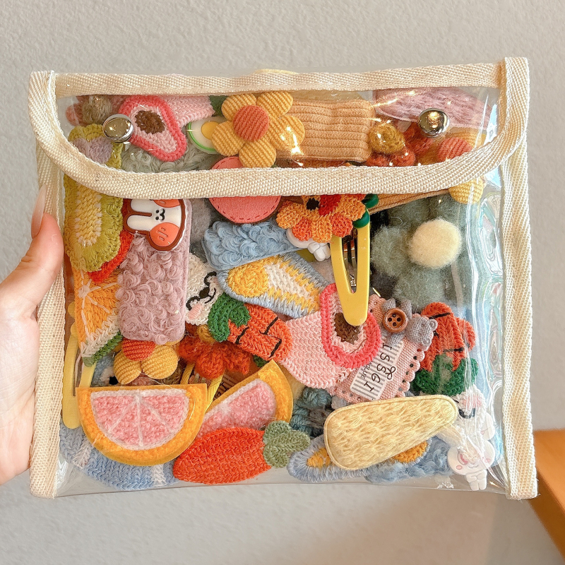 Laste karva klips lilledega — joonislik stiil, käsitöö, 3–10-aastastele