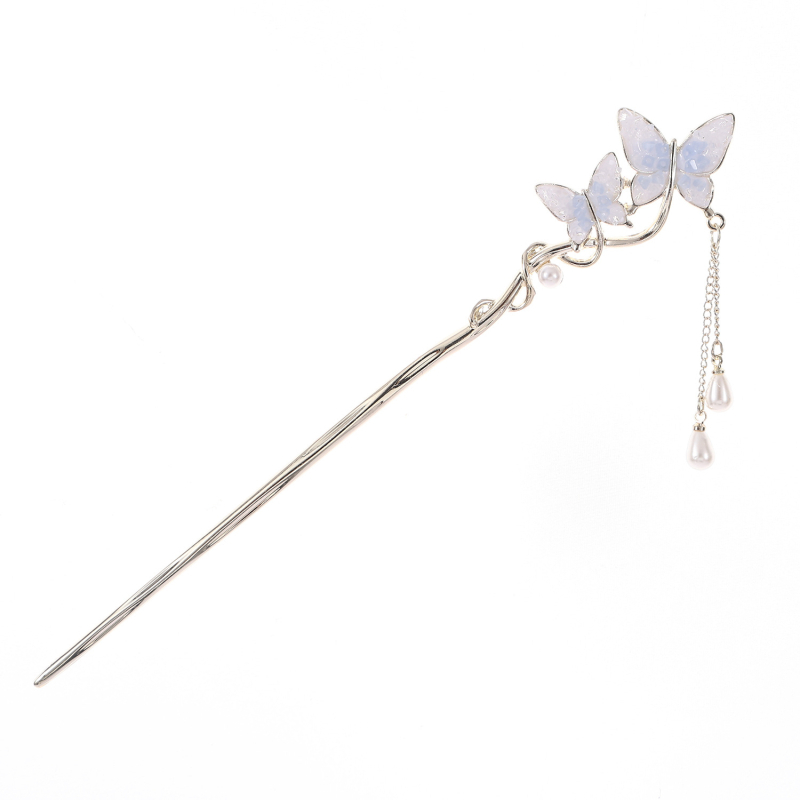 Igla za kosu u obliku cvijeta, od legure, s zlatnim uložkom, minimalistički stil