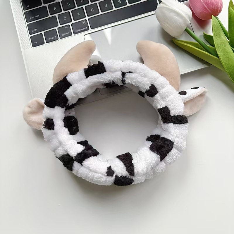 Set traka za glavu i narukvice od pliša, ručna izrada, visoka elastičnost, zima 2022