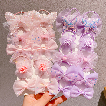 Laste juukseaksessuaar: kangast lillelipp, käsitöö, cartoon-stiilis, külgklips, sobib 0–10-aastastele