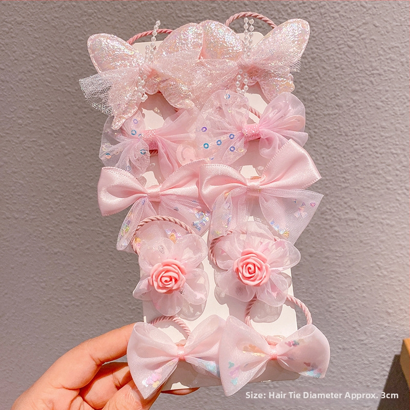 Laste juukseaksessuaar: kangast lillelipp, käsitöö, cartoon-stiilis, külgklips, sobib 0–10-aastastele