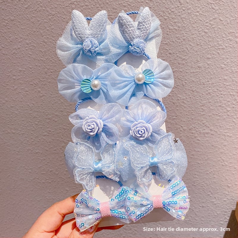 Laste juukseaksessuaar: kangast lillelipp, käsitöö, cartoon-stiilis, külgklips, sobib 0–10-aastastele