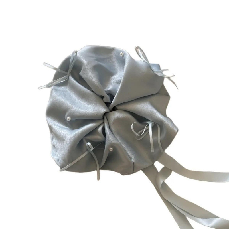 Elastična traka za kosu s velikom mašnom, od tkanine, model 45458, ručna izrada, stil japansko-korejski