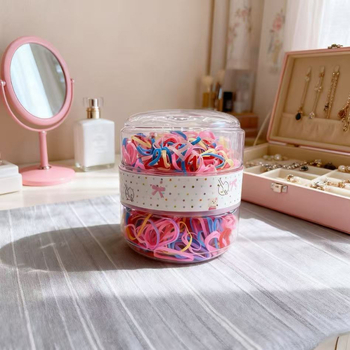 Vaikų plaukų gumelės iš gumos, 600 vnt., aukštas elastingumas, animacinio stiliaus, spaudimo technologija, prekės ženklas Xitong Jewelry