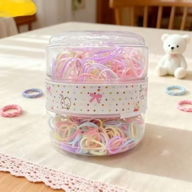 Vaikų plaukų gumelės iš gumos, 600 vnt., aukštas elastingumas, animacinio stiliaus, spaudimo technologija, prekės ženklas Xitong Jewelry