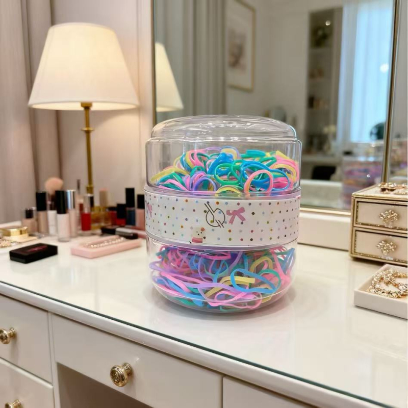 Vaikų plaukų gumelės iš gumos, 600 vnt., aukštas elastingumas, animacinio stiliaus, spaudimo technologija, prekės ženklas Xitong Jewelry