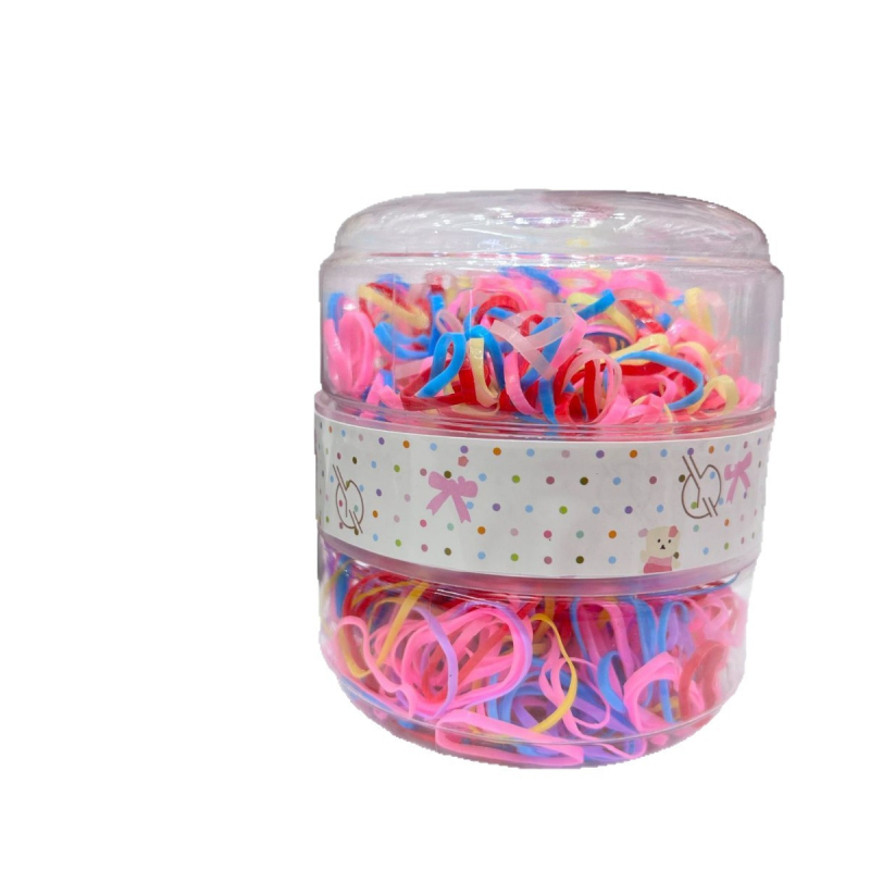 Vaikų plaukų gumelės iš gumos, 600 vnt., aukštas elastingumas, animacinio stiliaus, spaudimo technologija, prekės ženklas Xitong Jewelry