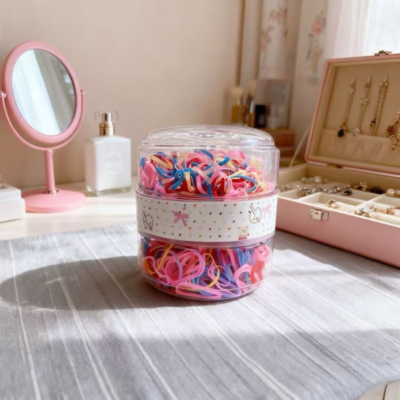 Vaikų plaukų gumelės iš gumos, 600 vnt., aukštas elastingumas, animacinio stiliaus, spaudimo technologija, prekės ženklas Xitong Jewelry