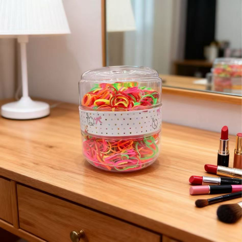 Vaikų plaukų gumelės iš gumos, 600 vnt., aukštas elastingumas, animacinio stiliaus, spaudimo technologija, prekės ženklas Xitong Jewelry