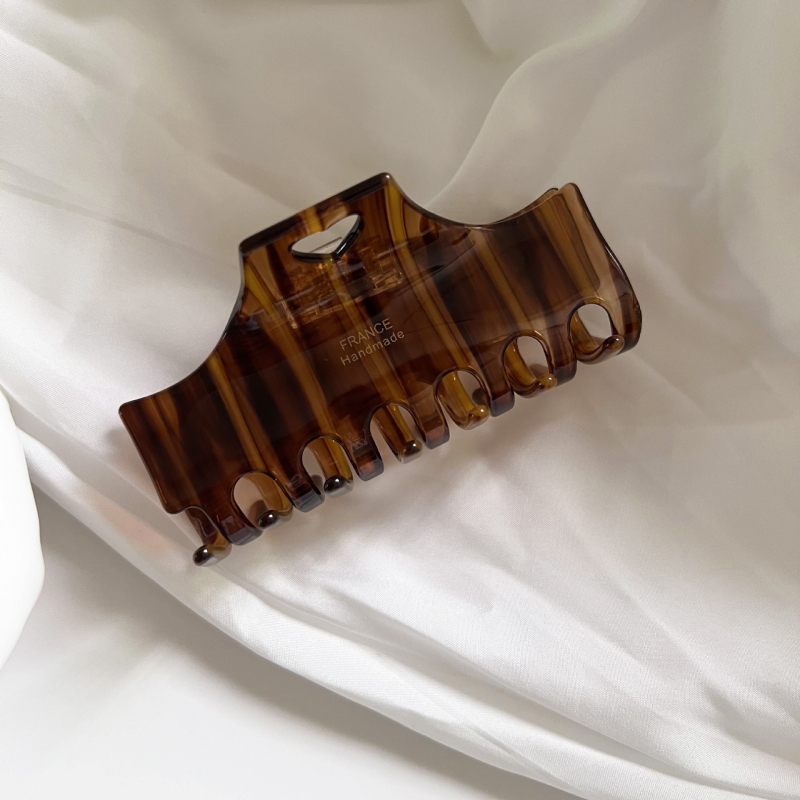 Ručno izrađena klipsa za kosu sa srcolikim prugama od octene kiseline – korejski stil, za žene, svježe i slatko