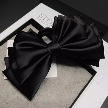 Satenski dodatak za kosu s Gripper kopčom, ručno izrađeno, vrhunski stil