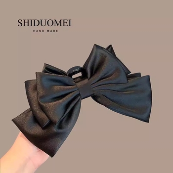 Satenski dodatak za kosu s Gripper kopčom, ručno izrađeno, vrhunski stil