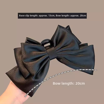 Satenski dodatak za kosu s Gripper kopčom, ručno izrađeno, vrhunski stil