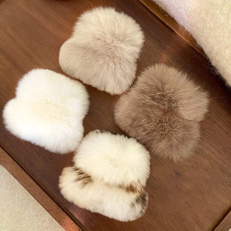 Plišana štipaljka za kosu s dizajnom medvjeđih ušiju, Gripper, unisex, jesen 2025