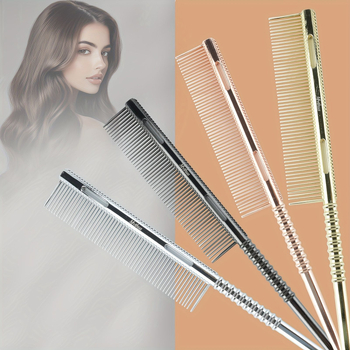 Алуминиев гребен за подстригване, за перманент и боядисване, с остър опашен връх и игловиден дизайн, подходящ за средно и къса коса