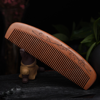 Дървен гребен от махагон, произход Zhejiang